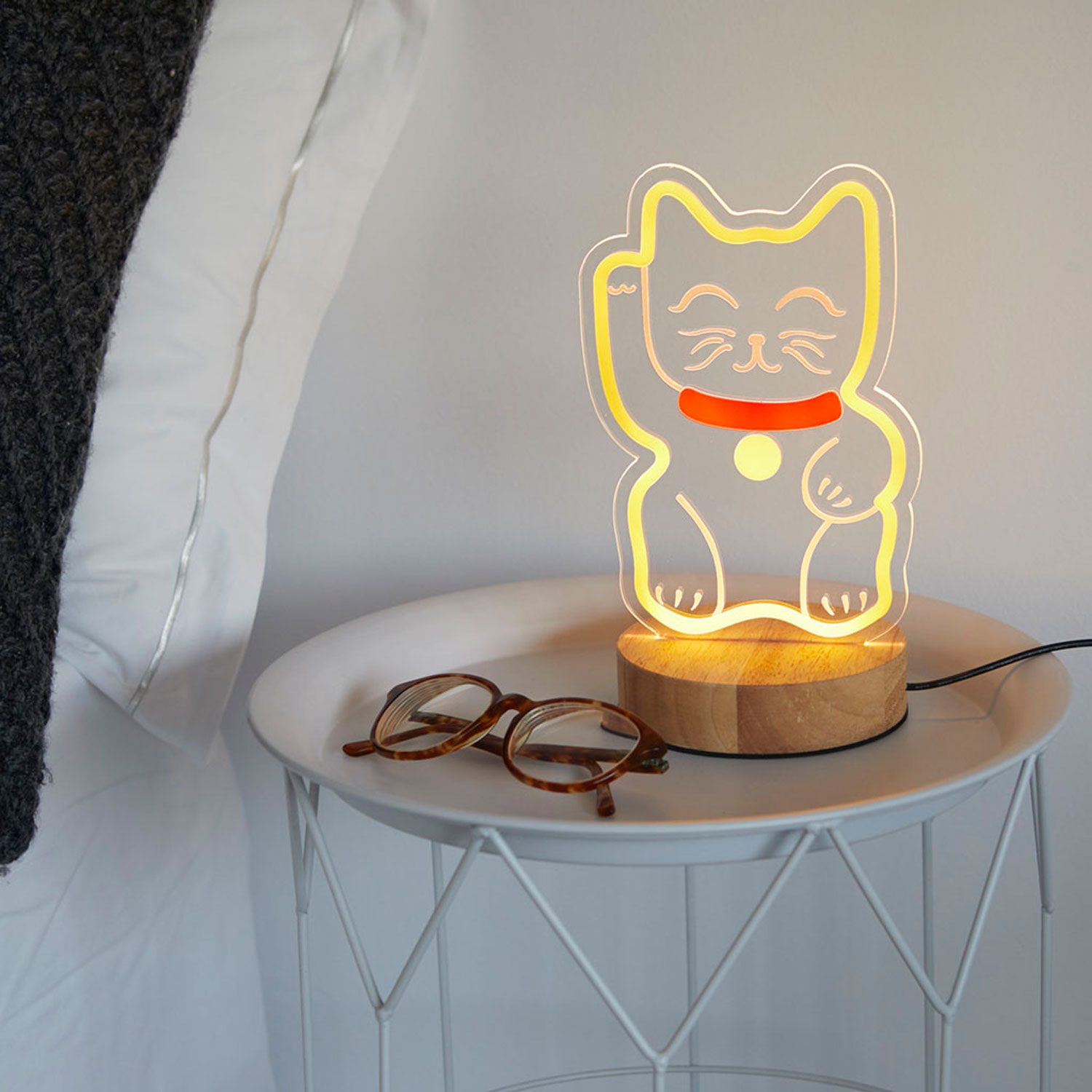 Lucky Cat Usb Tafellamp - Balvi