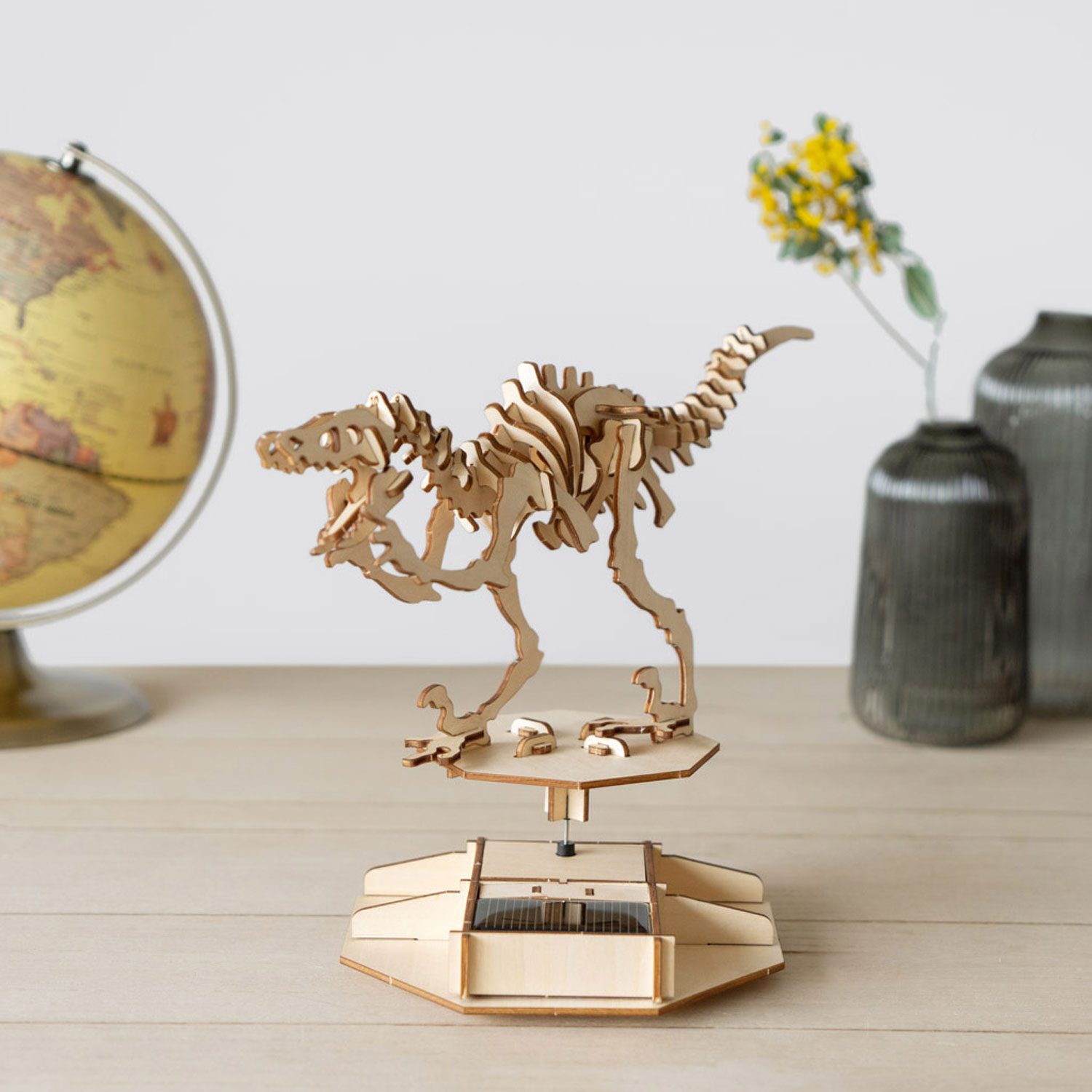 3D Puzzel Op Zonne-Energie - Dinosaurus - Balvi