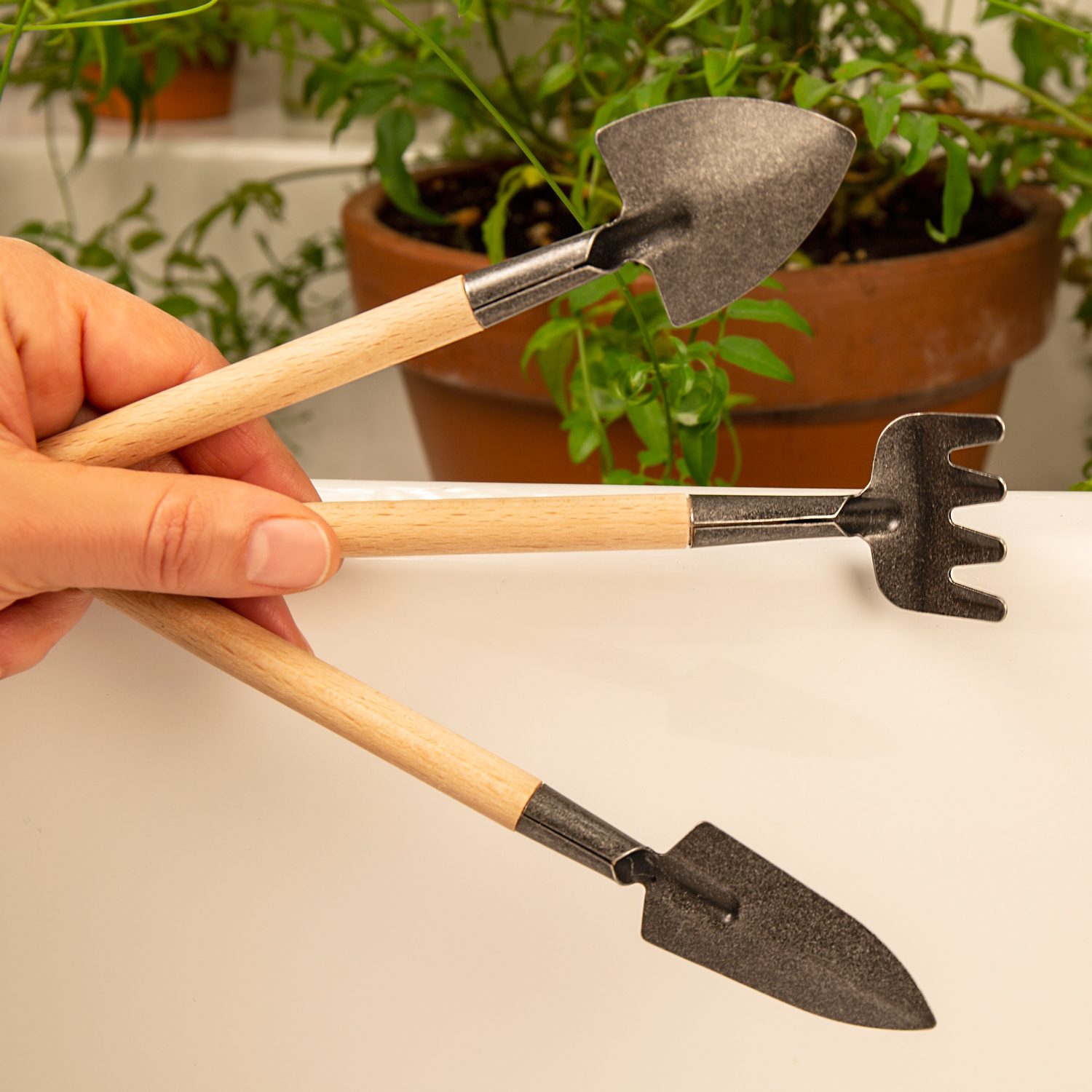 Mini Tuingereedschap (Set Van 3) - Kikkerland