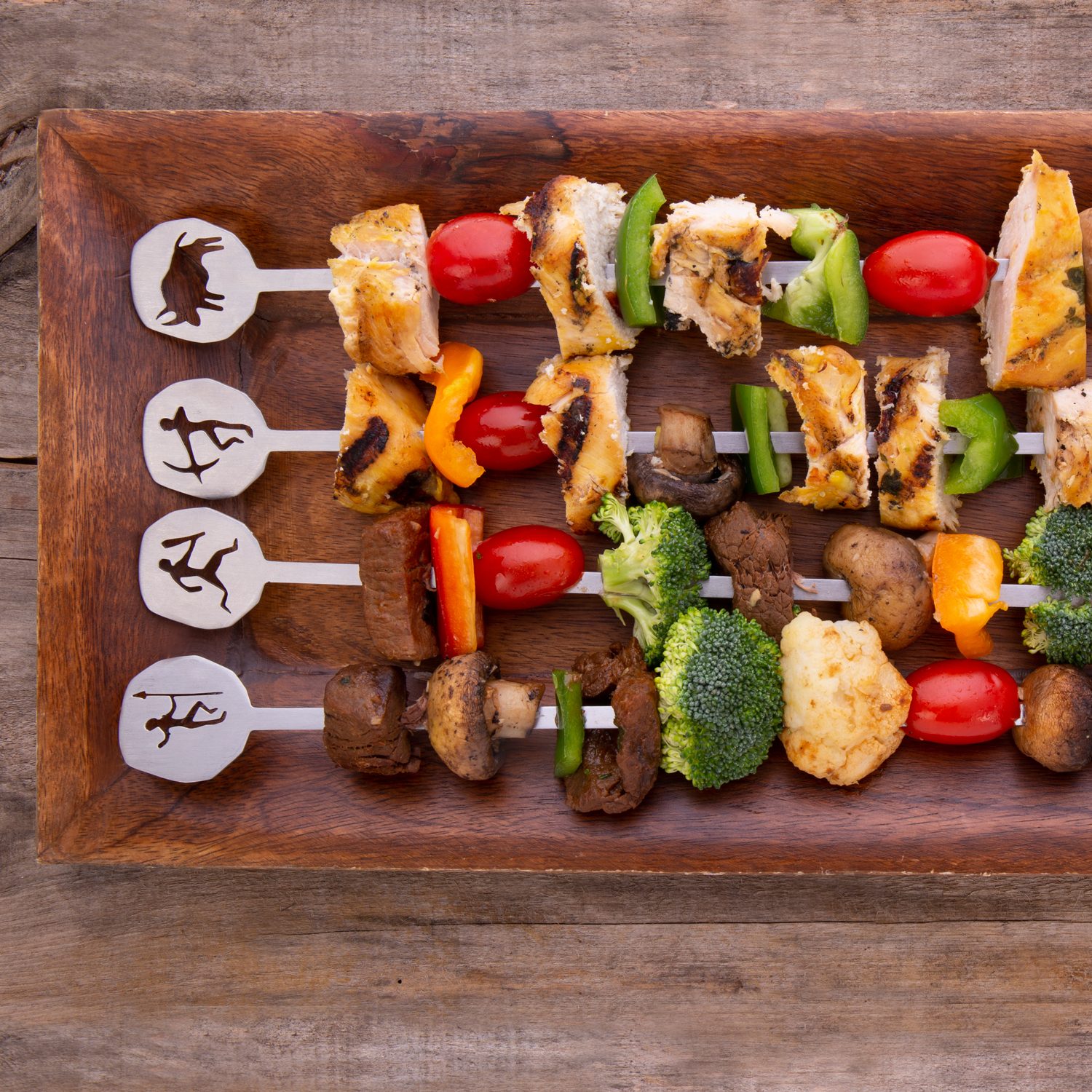 Stone Age Bbq Spiezen (Set Van 4) - Kikkerland