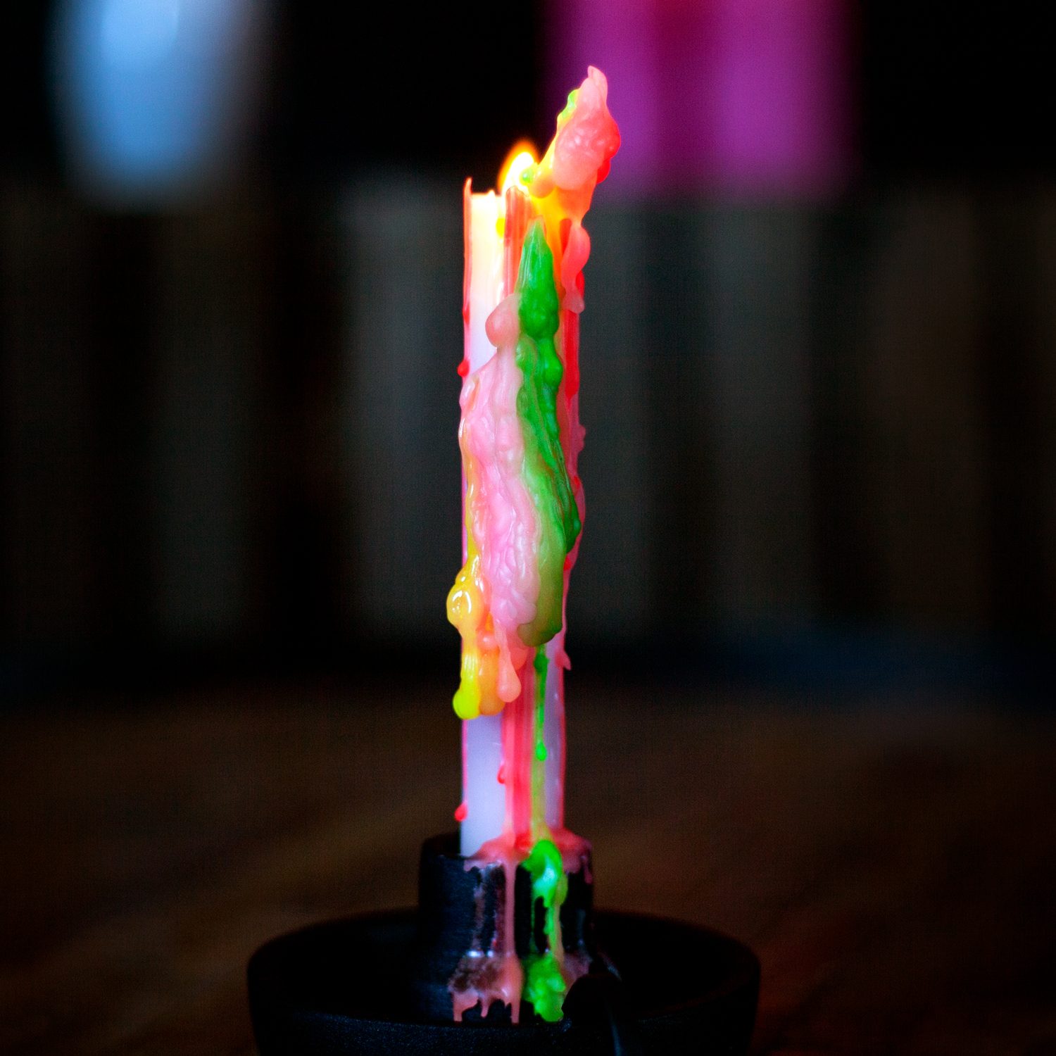 Regenboog Druipkaars (Set Van 2) - Bitten