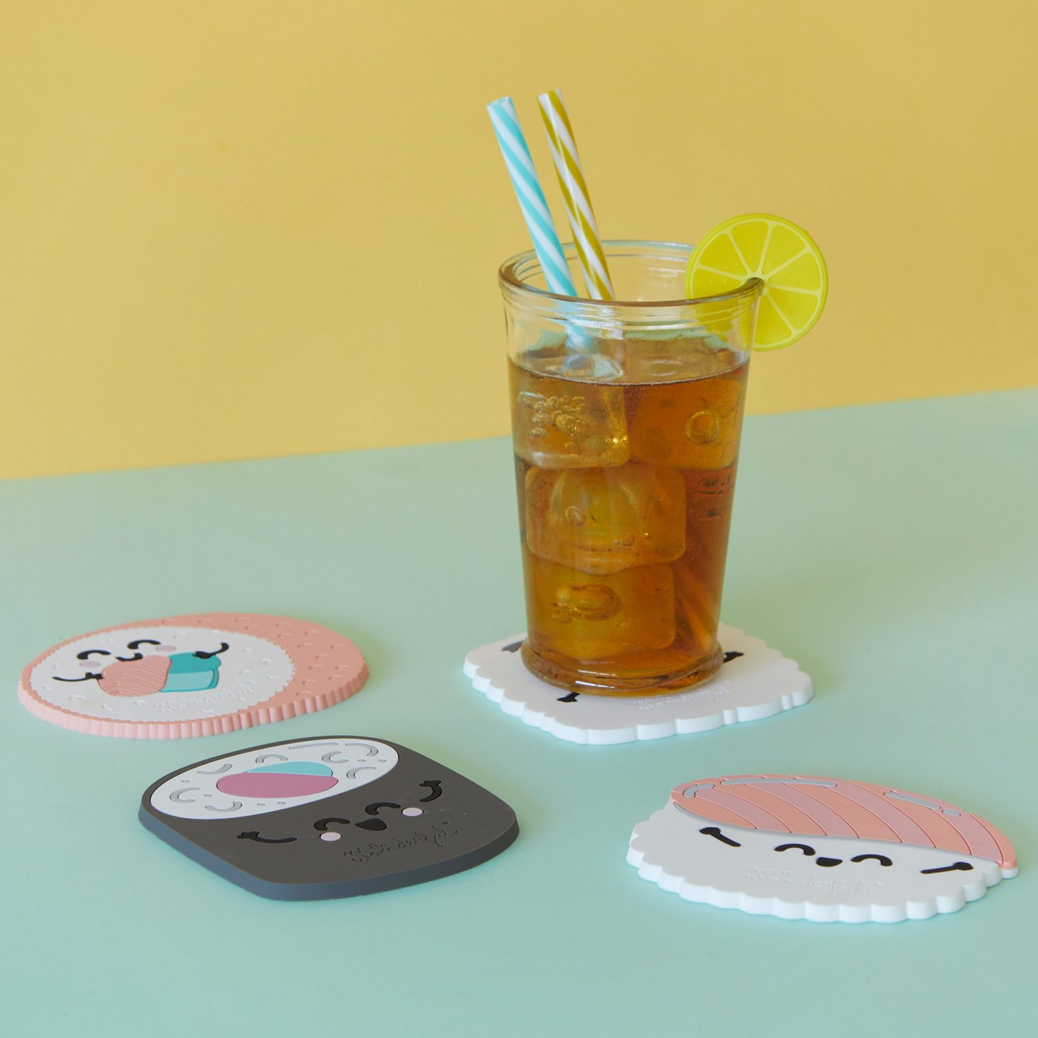 Kawaii Sushi Onderzetters (Set Van 4) - Balvi