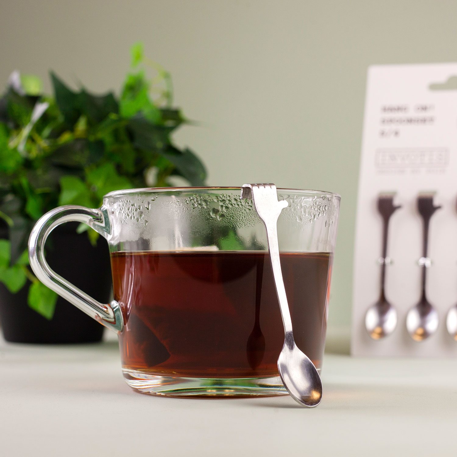 Hand Spoon Theelepels (Set Van 4) - Invotis