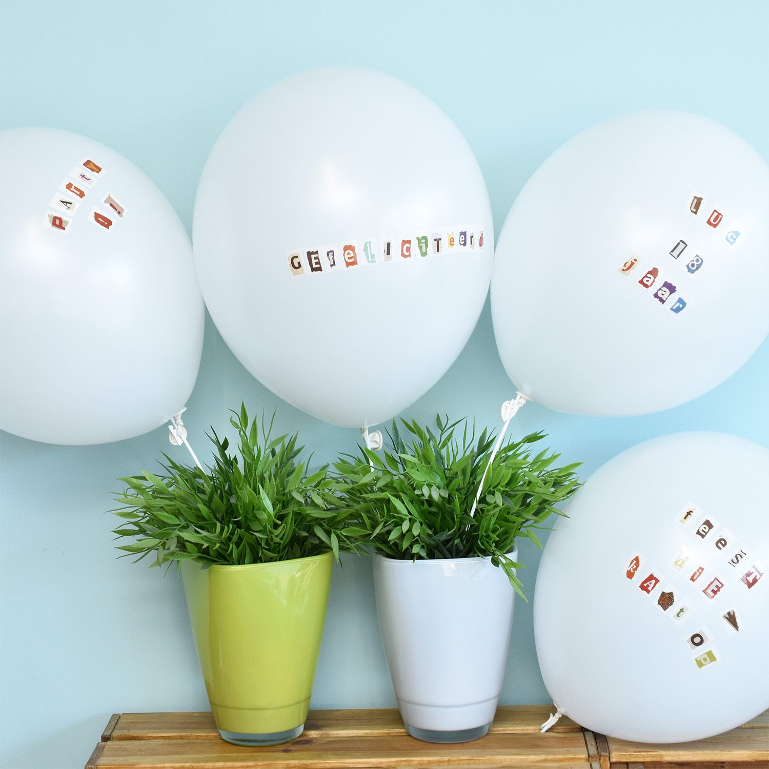 Ballonnen Met Boodschap (Set Van 4) - Bitten