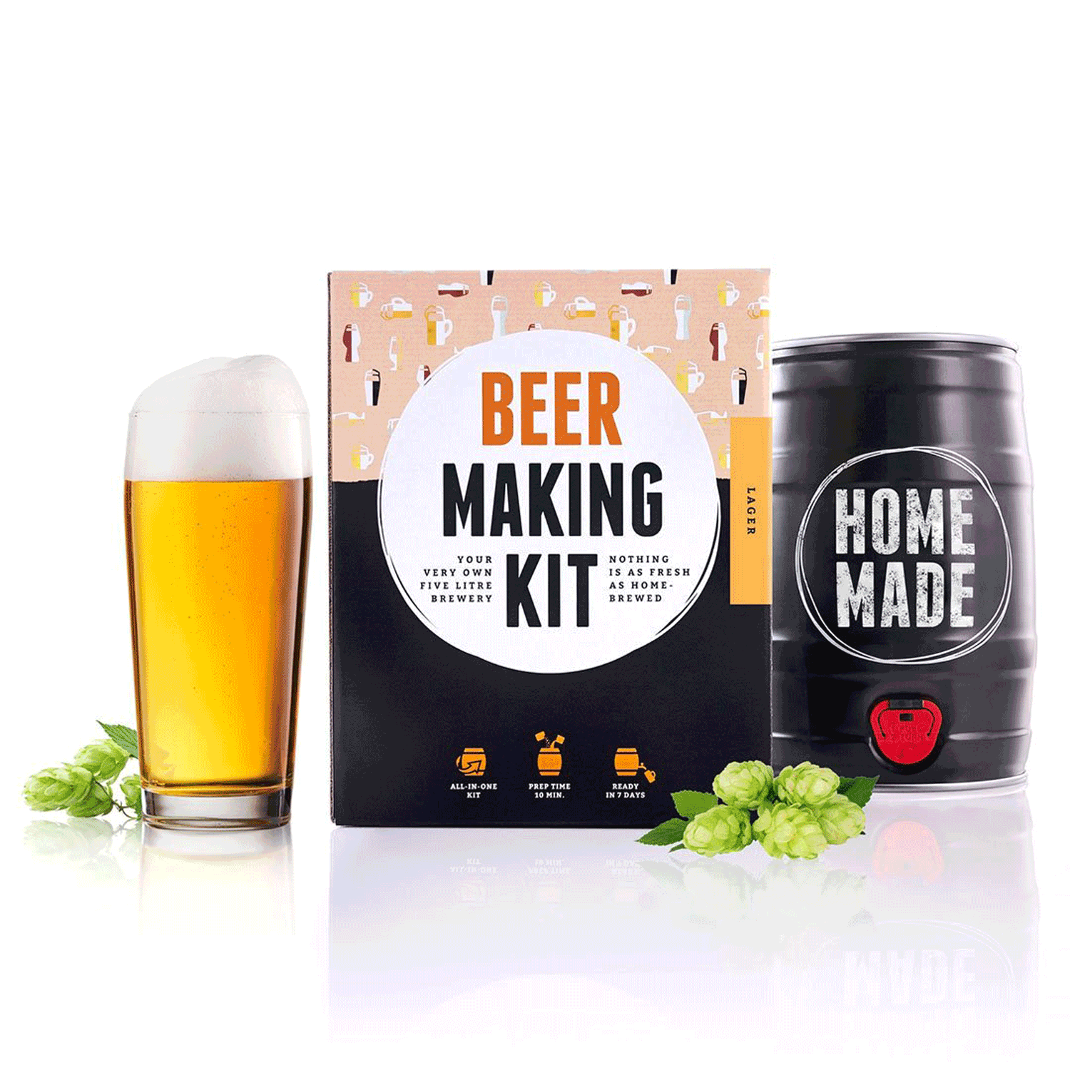 Bierbrouw Pakket - Lager Bier - Brew Barrel