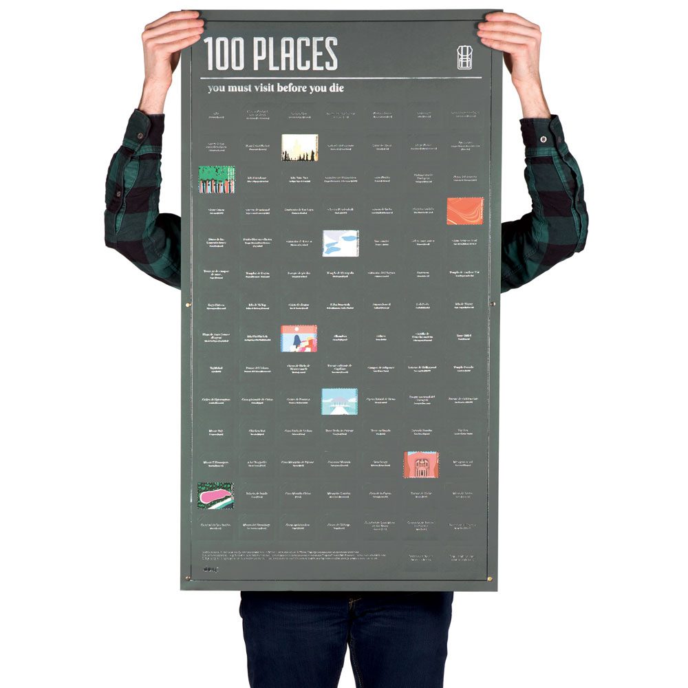 Bucketlist Poster - 100 Places To Visit - DOIY