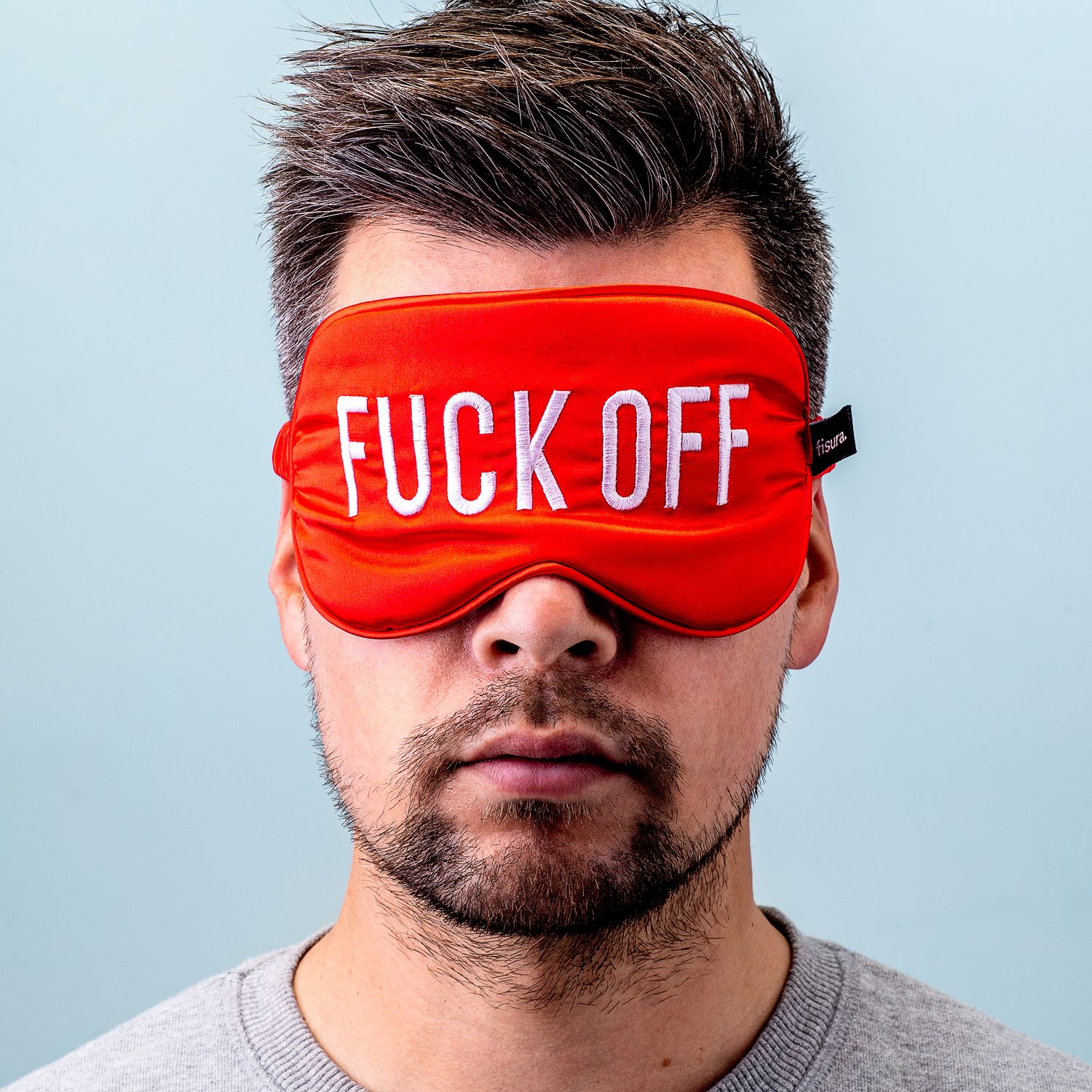 Slaapmasker Fuck Off - Rood - Fisura