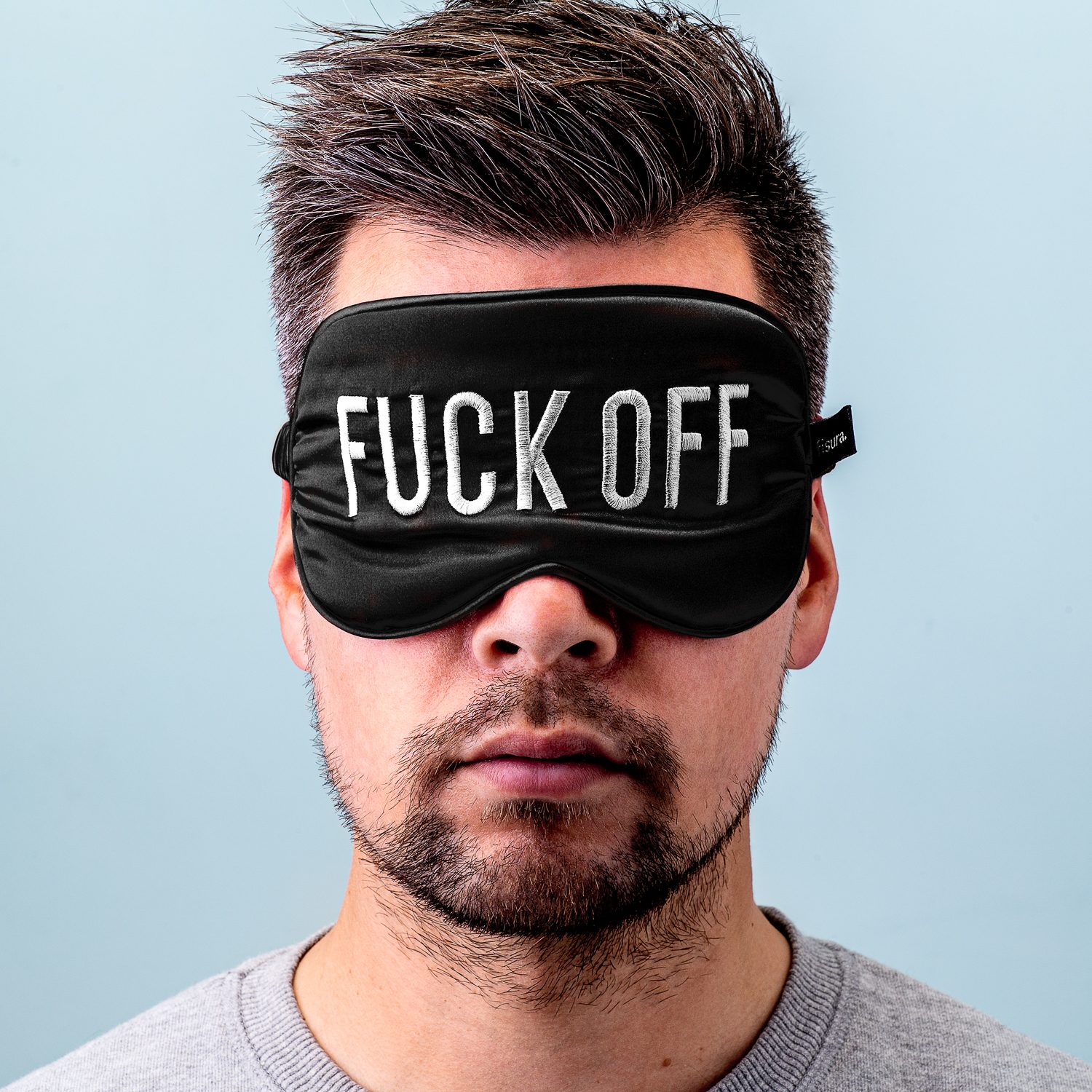 Slaapmasker Fuck Off - Zwart - Fisura