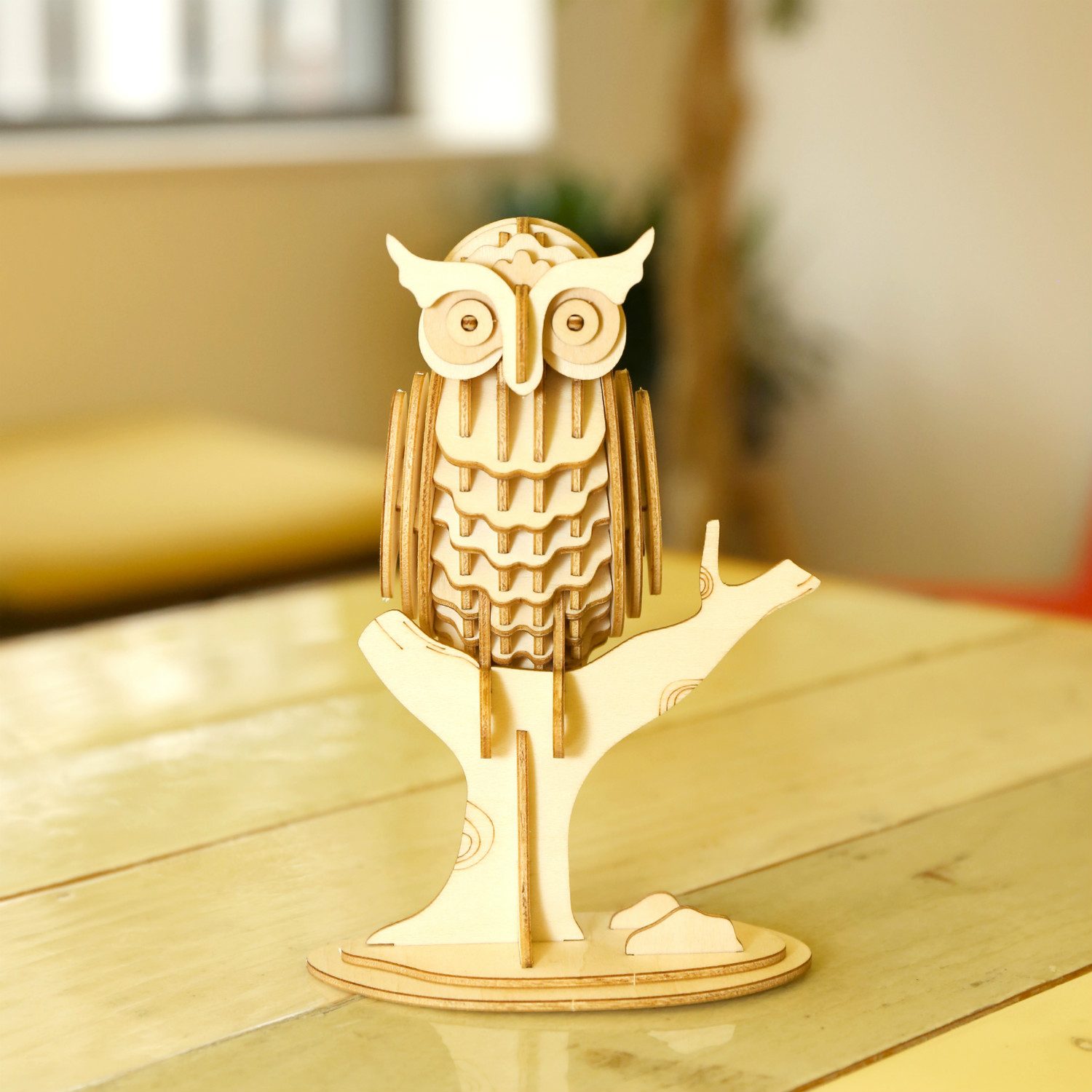3D Puzzel Van Hout - Uil - Kikkerland