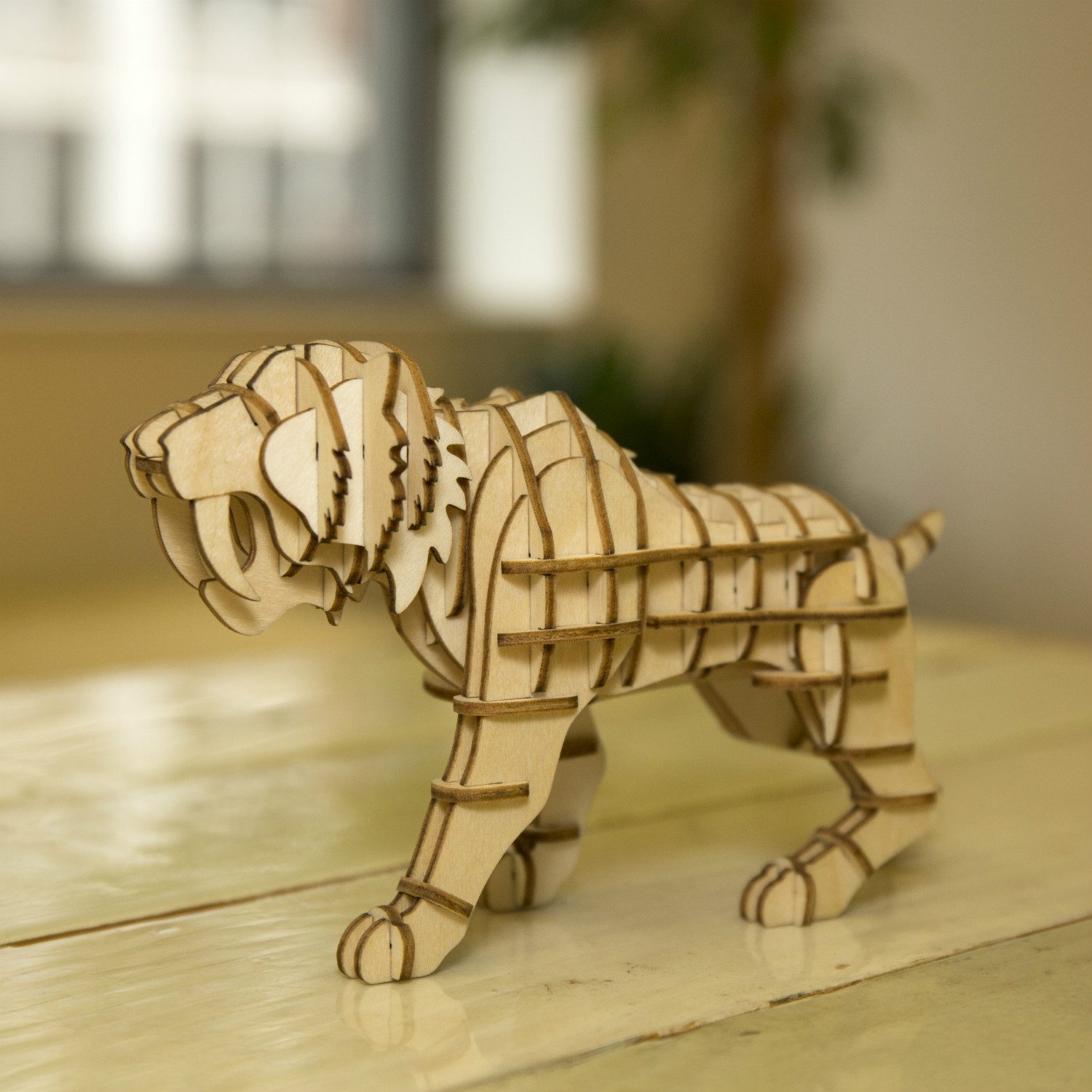 3D Puzzel Van Hout - Tijger - Kikkerland