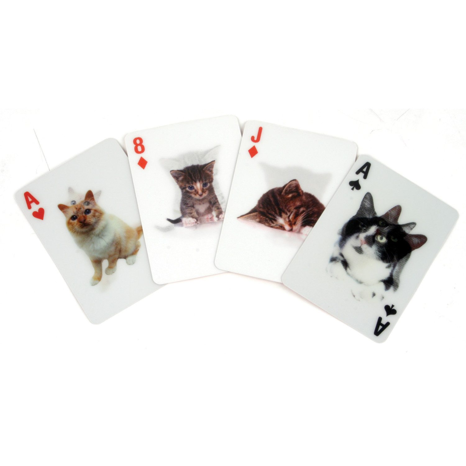 3D Speelkaarten - Katten - Kikkerland