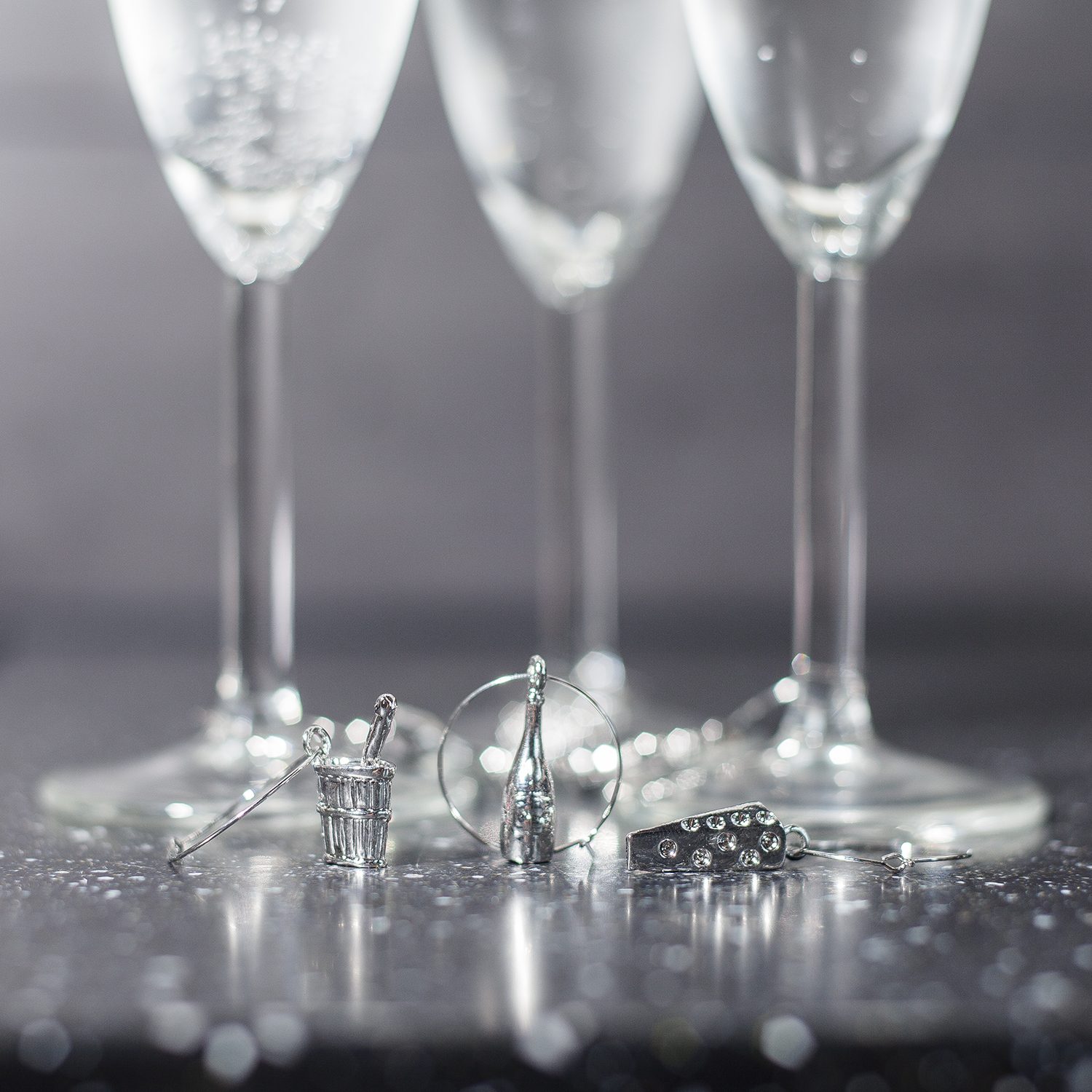 Wine Charms Glasmarkeerders (Set Van 6) - Invotis