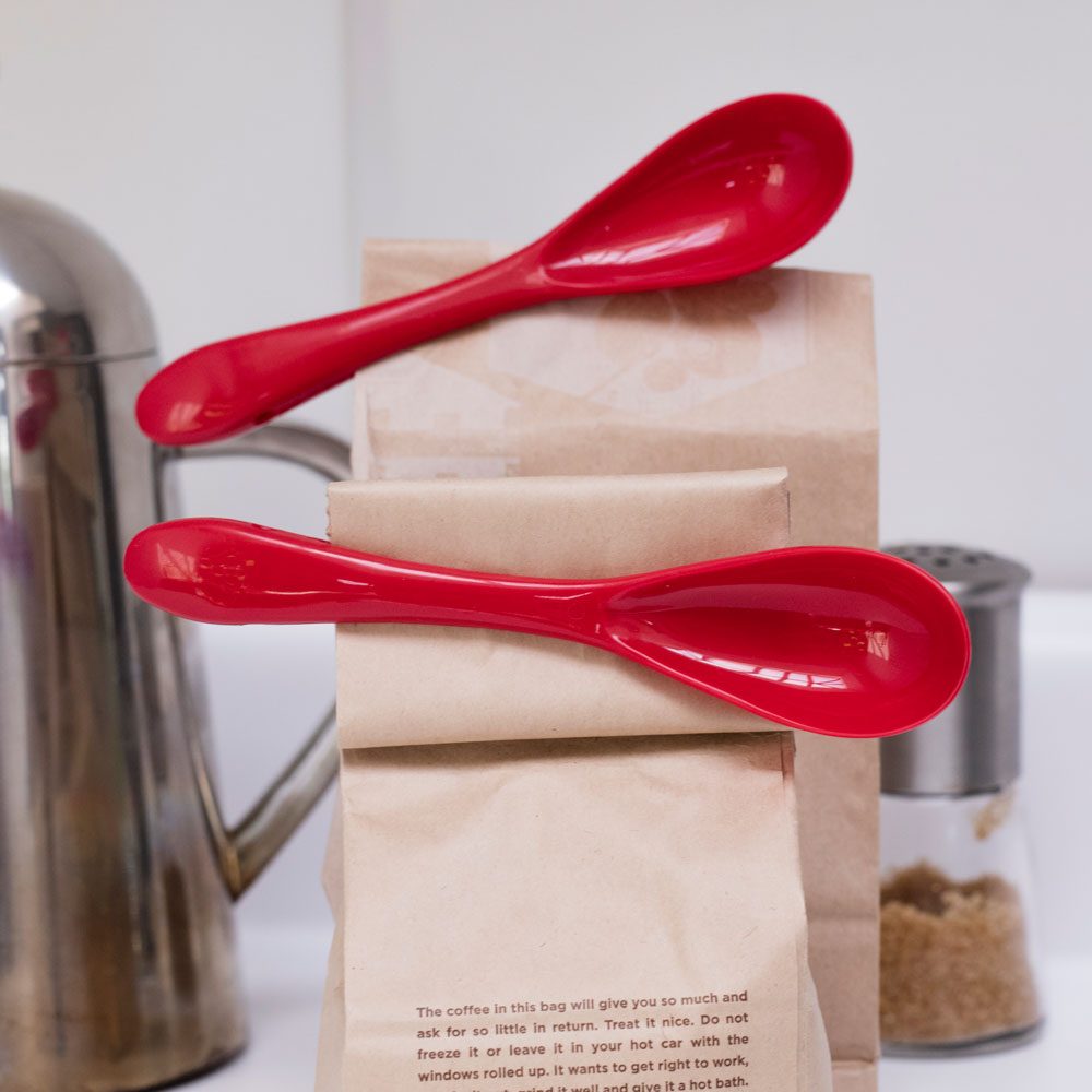 Lepel Clips (Set Van 2) - Rood - Kikkerland