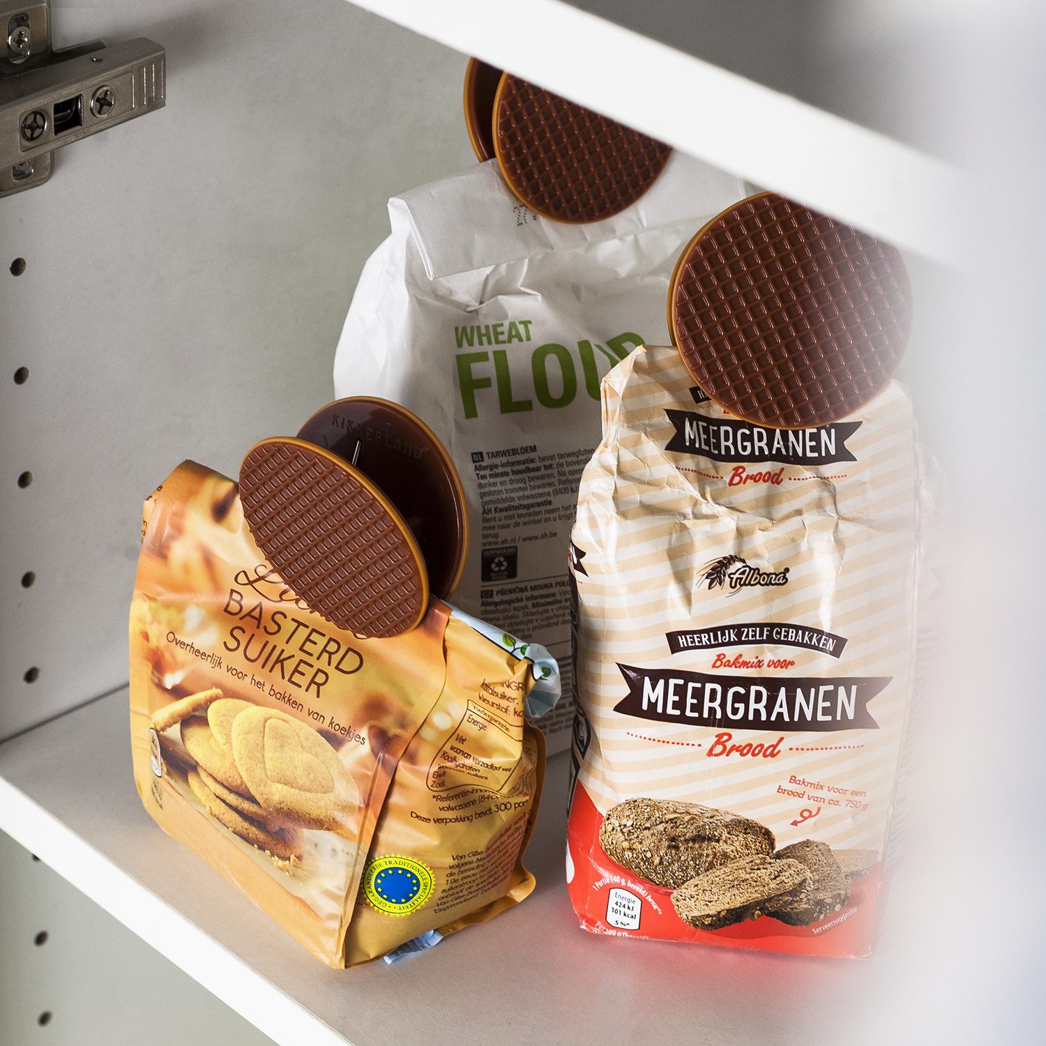 Stroopwafel Bag Clip (Set Van 4) - Kikkerland