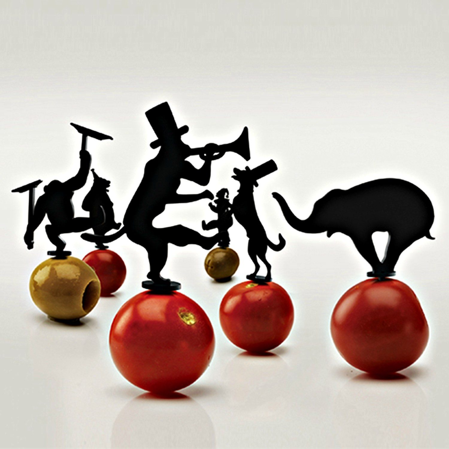 Circus Cocktailprikkers (Set Van 18) - Luf Design