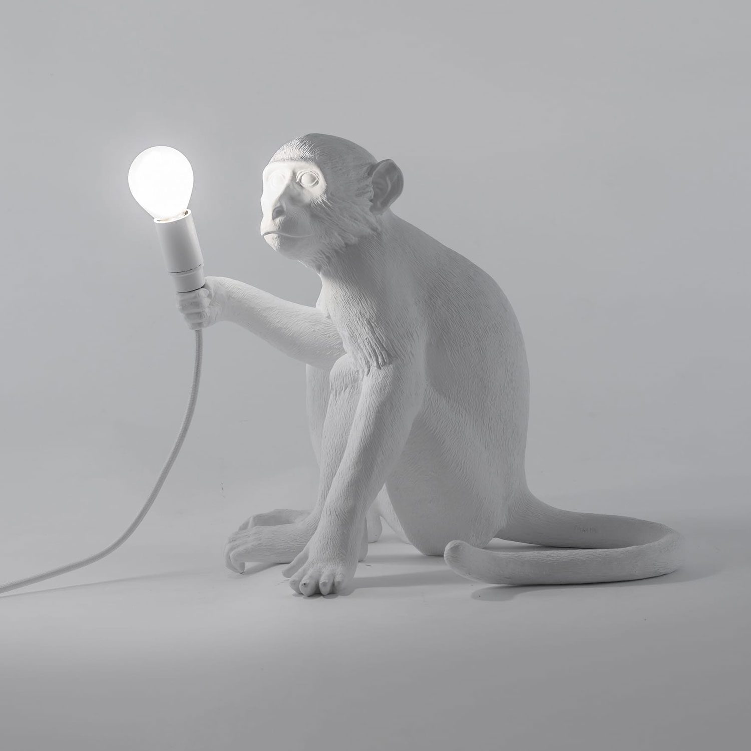 Monkey Lamp - Zittend / Wit / Voor Binnen - Seletti