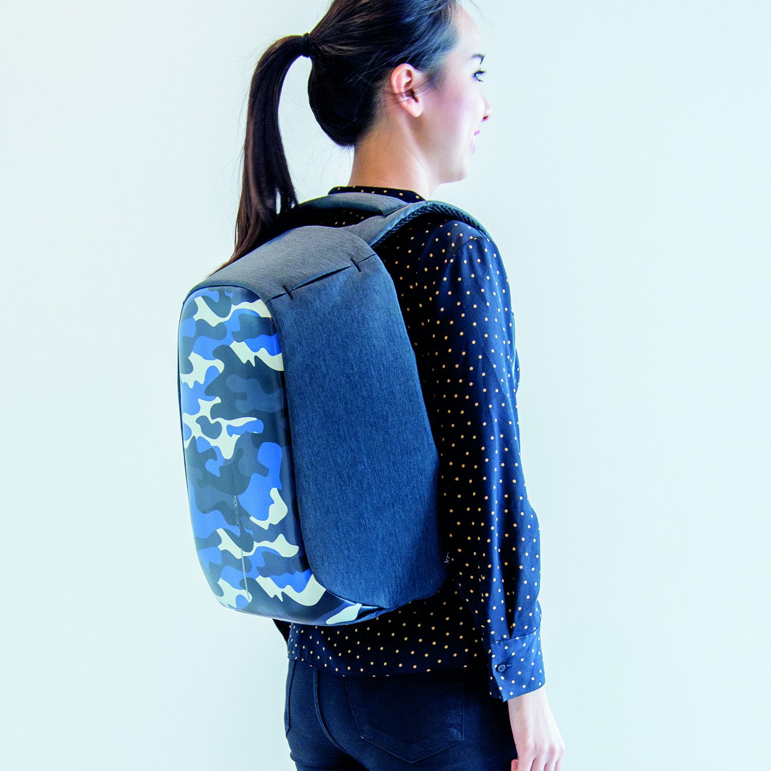 Bobby Compact Anti-Diefstal Rugzak - Camouflage Blauw - XD Design