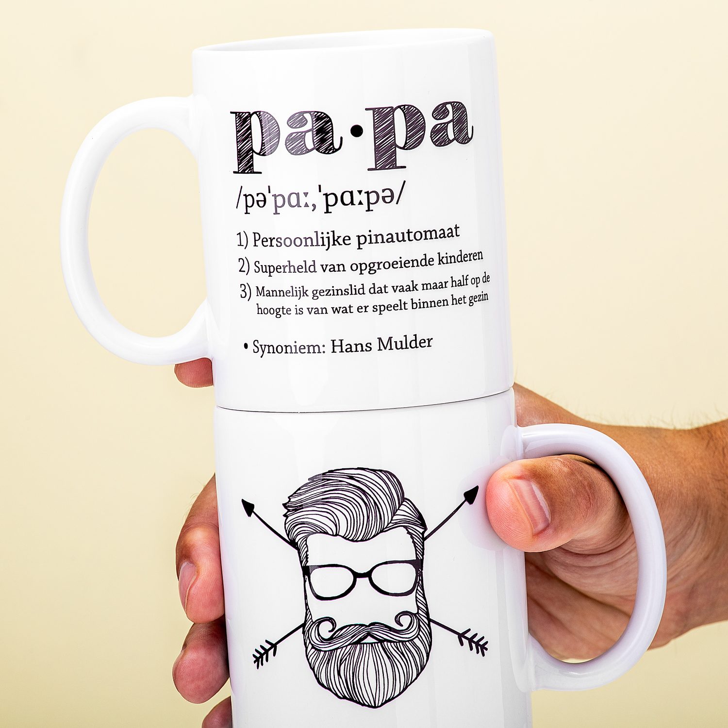 Gepersonaliseerde Mok Definitie Papa - Nutcrackers