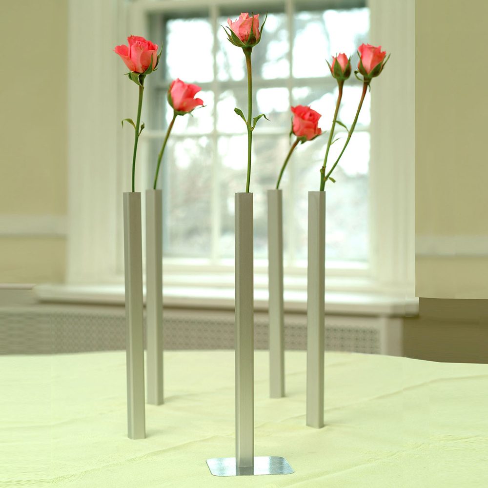Magnetische Vaasjes (Set Van 5) - Zilver - Peleg Design