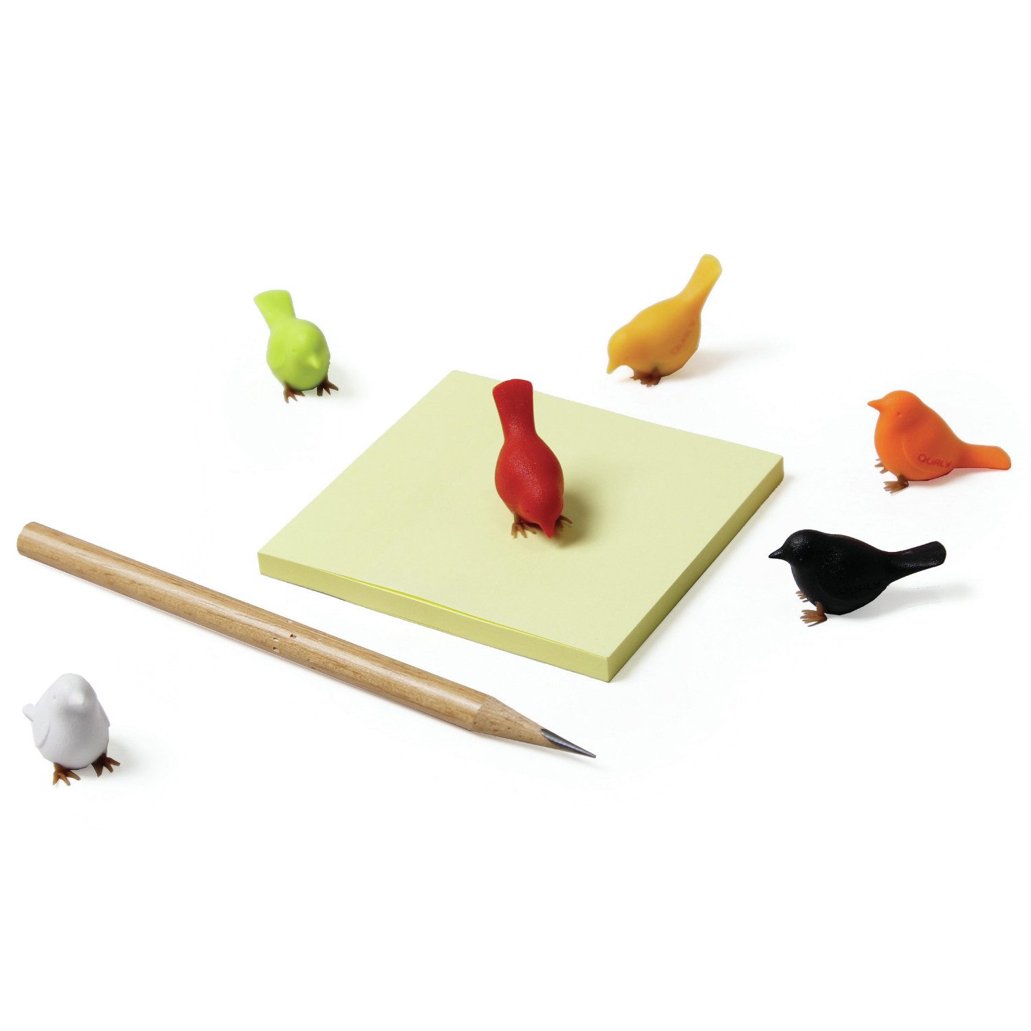 Mus Magneetjes (Set Van 6) - Felle Kleuren - Qualy