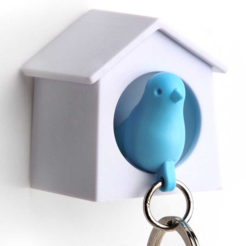 Mini Sparrow Sleutelhanger - Blauw - Qualy