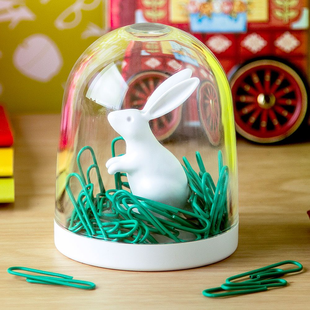 Paperclipdispenser - Konijn - Qualy