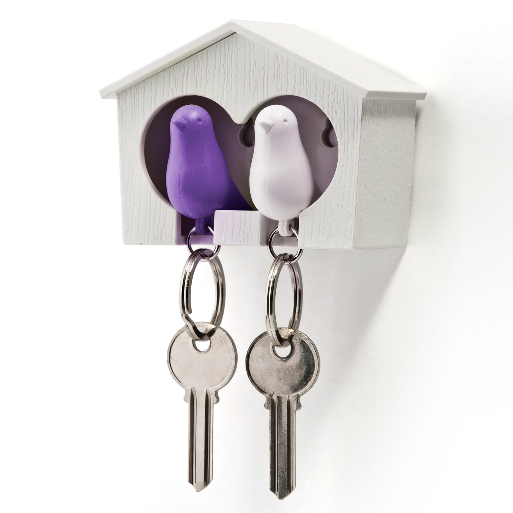 Sparrow Duo Sleutelhanger - Paars - Qualy