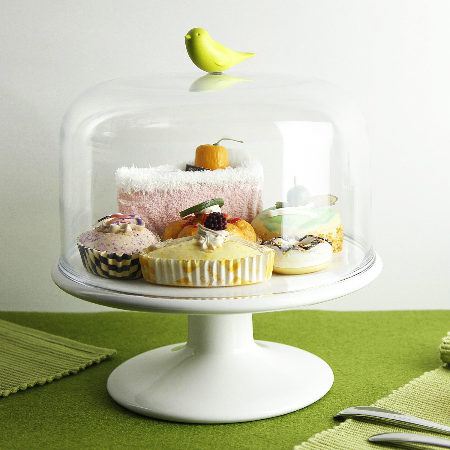 Sweet Tweet Afsluitbare Schaal - Groen - Qualy