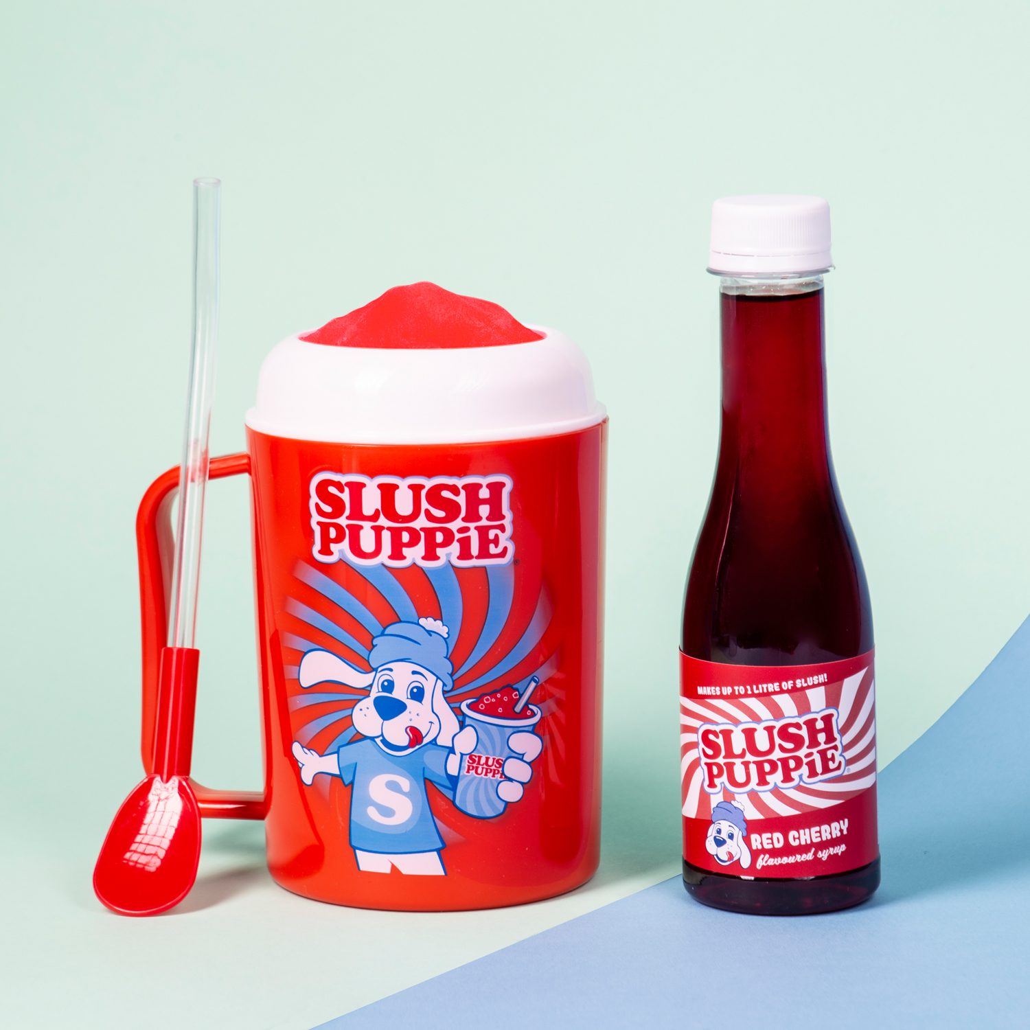 Slush Puppie Beker En Siroop Set - Red Cherry - Fizz