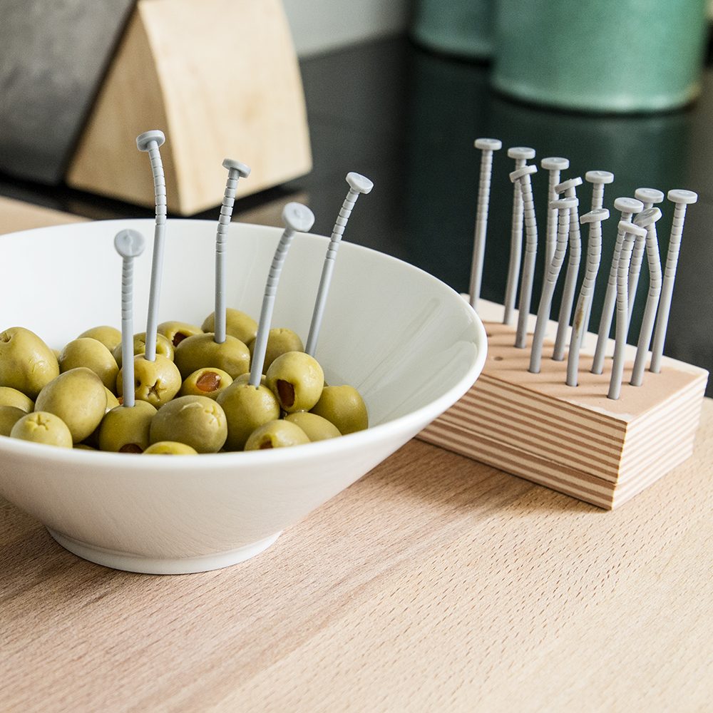 Spijker Cocktailprikkers - Zilver - Nutcrackers