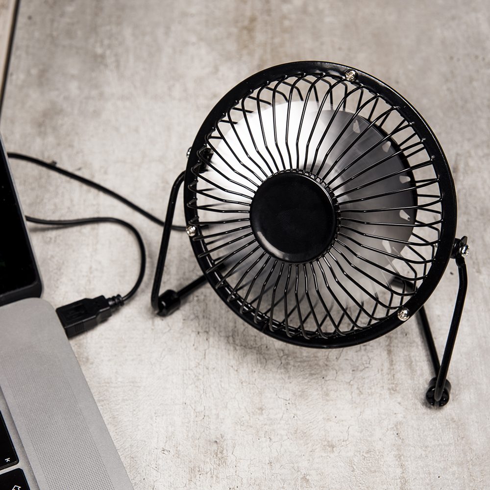 Usb Ventilator - Zwart - Kikkerland