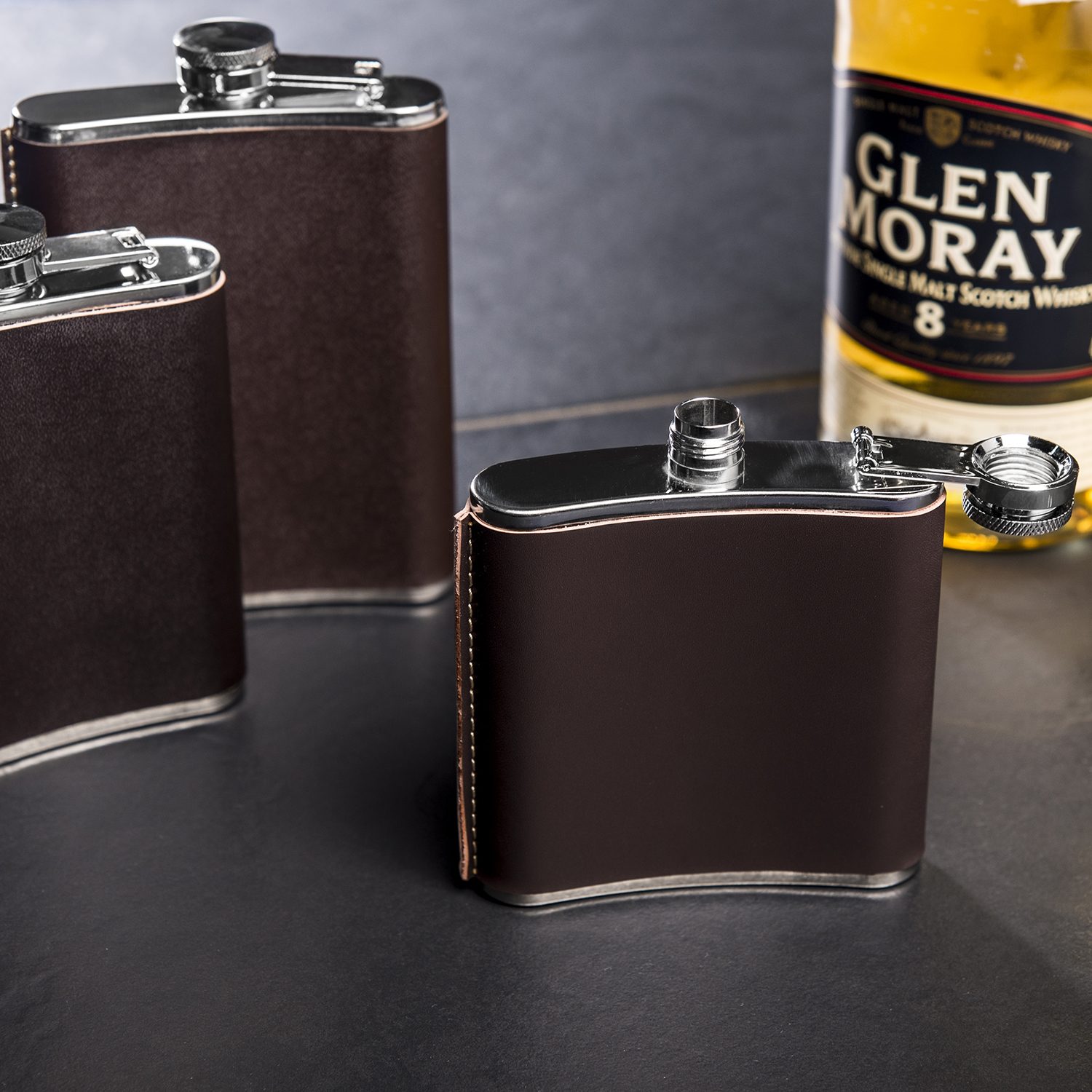 Leren Heupflacon - 175 Ml - Kikkerland