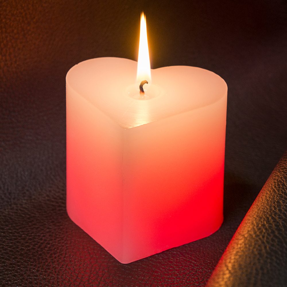 Magic Love Hartvormige Kaars - Oliphant